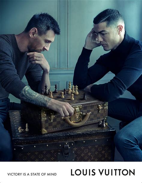 louis vuitton mesi ronaldo|Messi vs Ronaldo chess picture.